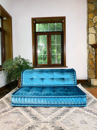 Divano letto trapuntato