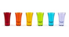 set 6 Bicchierino vetro liquore Sorrento multicolore cod.66128