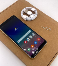 Samsung Galaxy A8 2018 32 GB telefono Android oro sbloccato, garanzia, veloce/gratuito.