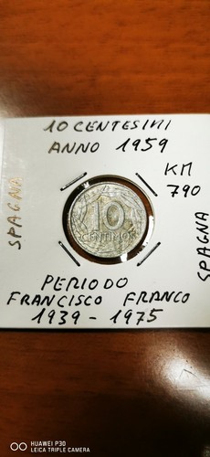 Centesimi spagna anno 1959 - 10,