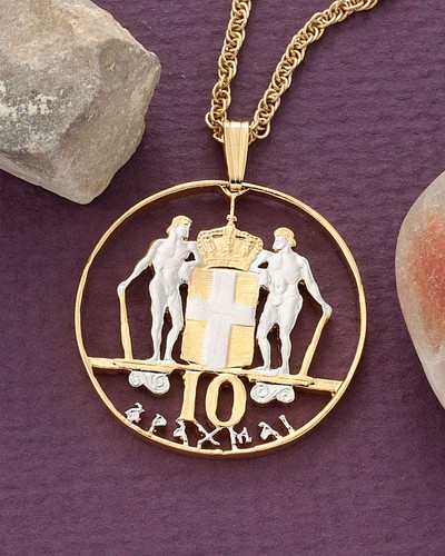 Collana con ciondolo moneta