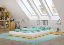 Letto basso matrimoniale legno