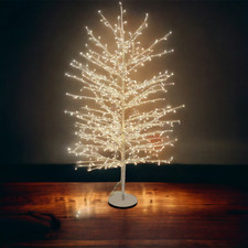 Lotti Albero Natale Ramo Tiglio Champagne H170cm con 784 Luci LED Top FlashLED