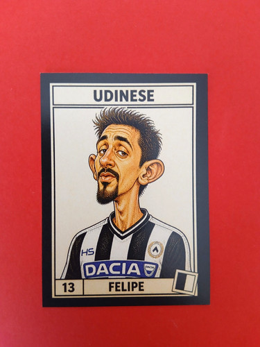 Figurina caricatura calciatori - figurina,