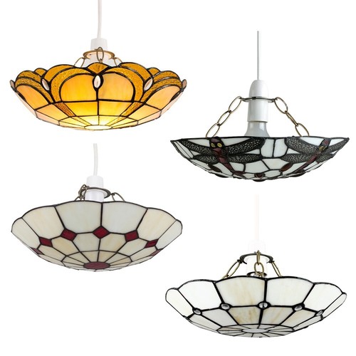 Plafoniera stile tiffany - plafoniera,