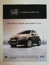 Clipping Pubblicità Advertising 2007 FIAT SEDICI 4x4 Perchè Ogni Giorno è 4x4