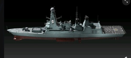 Printed 700 british navy - 3d,