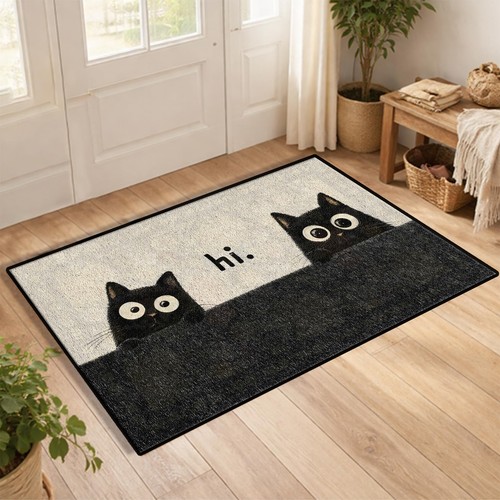 Tappeto gatto nero - , tappetino