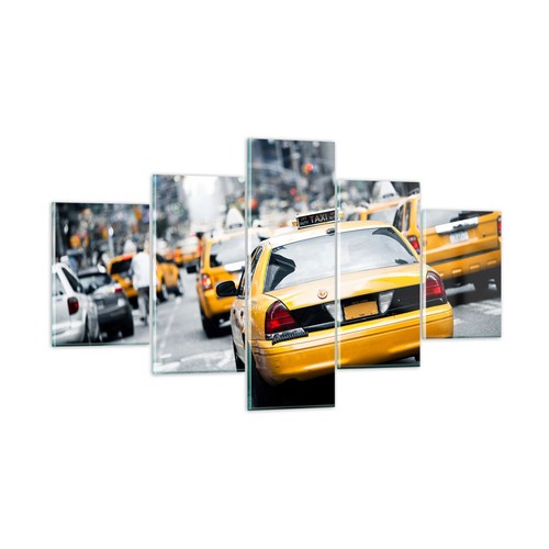 Quadro vetro 125x70cm taxi - su,
