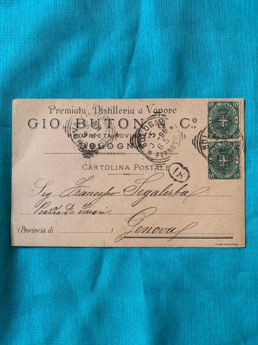 Cartolina pubblicitaria della - pubblicitaria,