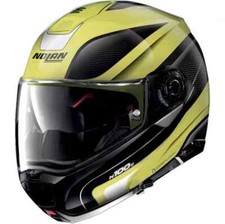 CASCO MOTO MODULARE NOLAN N100-5 LED N-COM GIALLO FLIP ANTERIORE