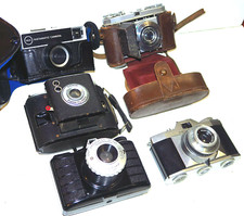 EXC+++ LOT Kodak Retina Ia Zeiss Ikon Pentona Ansco Hamaphot P56 Instamatic56X