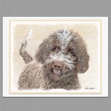 6 Biglietti di Auguri Lagotto