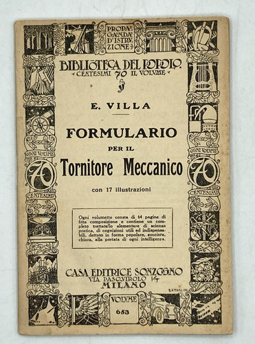 Formulario per tornitore - per,