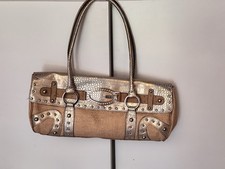 Borsa A Spalla Baguette Oro Guess Anni 2000 Vintage
