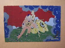 G. Meschini  (Dipinta a mano)  Cartolina d'epoca - Formato piccolo