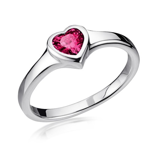 Anello cuore materia argento - cuore,