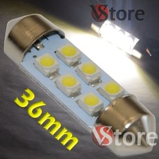 2 LED Siluro 36mm 6 SMD BIANCO