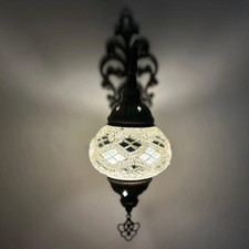 Applique da Parete in Mosaico Stile Tiffany – Lampada Artigianale Turca in Vet