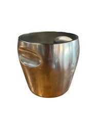 Alessi Secchiello Ghiaccio Acciaio Satinato Design Luigi Massoni Carlo Mazzeri