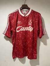 Maglia calcio Liverpool shirt 1989/90 Candy originale Adidas PERFETTE CONDIZIONI