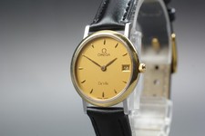 Omega DeVille Quartz Date Gold