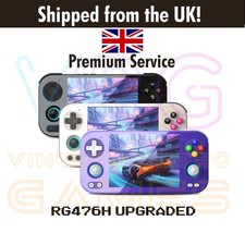 ANBERNIC RG 476H NUOVA Console di Gioco Retrò Portatile Android 13 + Scheda 128GB + UK!