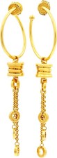 Bvlgari B Zero 1 dangling hoop