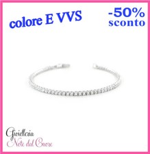 BRACCIALE TENNIS IN ORO BIANCO