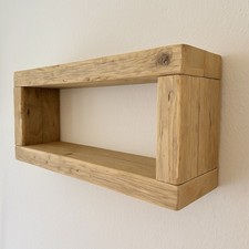 Mensola Doppia legno massello Grezzo Abete - Con Laterali Spessore 2,5cm