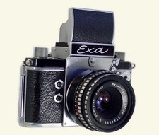 Ihagee EXA +DOMIPLAN 2,8/50 +Borsa, funzionante. Excellent condition, working