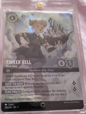 Tinker Bell Giant Fairy 216/204 Enchanted Disney Lorcana The First Chapter