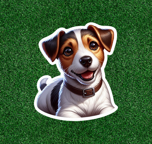 Adesivo vinile cane jack - cane,