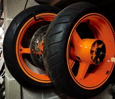 cerchi originali per honda cbr 600 rr 2005, arancio fluo