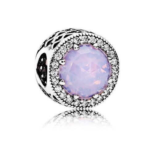 Charm pandora rosa - charm, opalescente