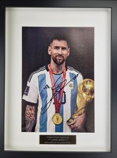 Lionel Messi tela autografata