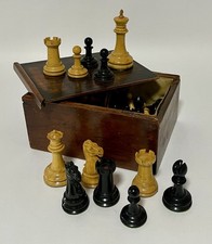 Antico set scacchi vittoriano