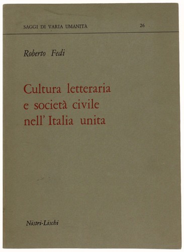 Cultura letteraria societa - letteraria, e