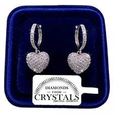 Orecchini Cuore Tempestato pl