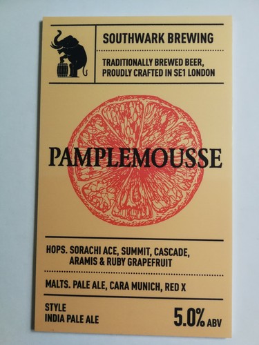 Southwark brewery pamplemousse - southwark,