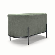 LIPSIA VELVET - Pouf ovale in