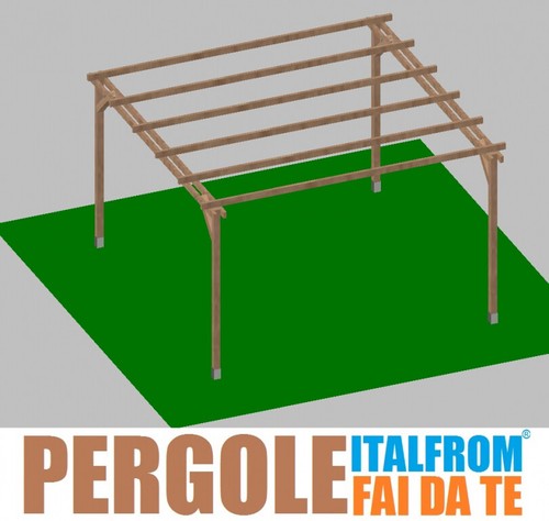 Pergola legno impregnato - in,