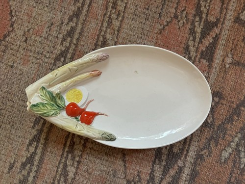 Piatto vintage tre art verdure - vintage,