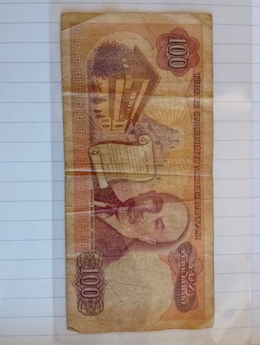 Banconota turchia 100 - turchia, lire