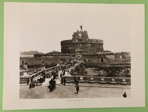 Stampa antica roma castel - stampa,