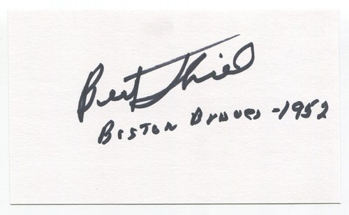 Bert thiel firmato 3x5 indice - bert,