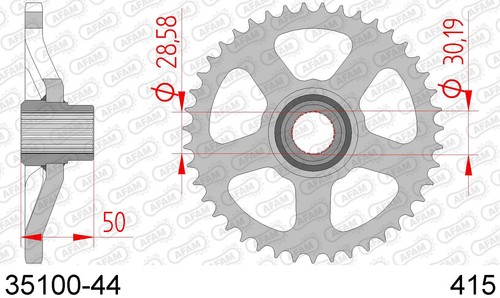 35100 afam corona denti - 44,