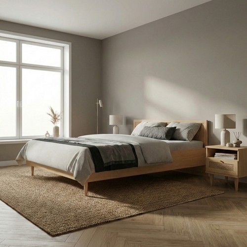 Letto matrimoniale legno - letto,