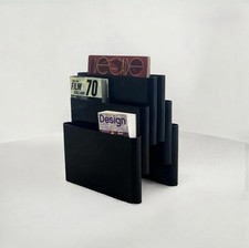 Portariviste Kartell Art. 4675 Nero Designer Giotto Stoppino Italy Vintage 70s