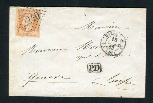 Rare lettre marseille - rare, de